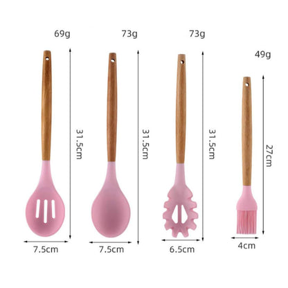 Set 12 Utensilios de cocina plastico